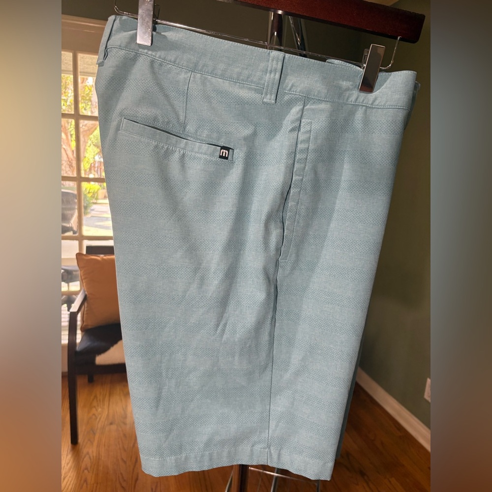 Travis Mathew Blue Flat Front Shorts